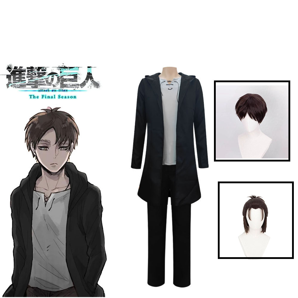 Anime Merchandise Clothes - Eren Jaeger Cosplay Kostüm Anime Titan