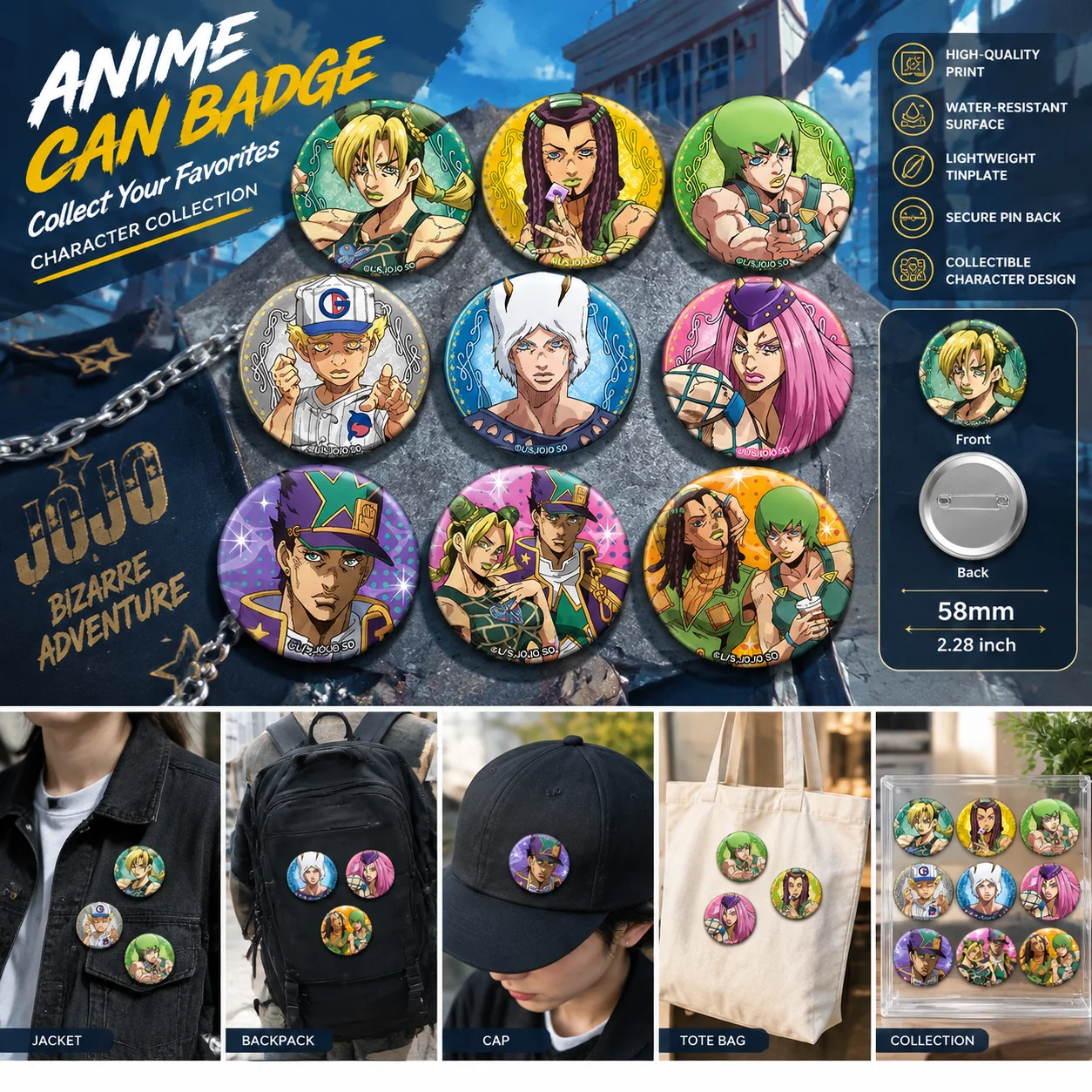 JoJo Bizarre Adventure Stone O - Anime Merchandise Keychain incelemesi ve fiyatı